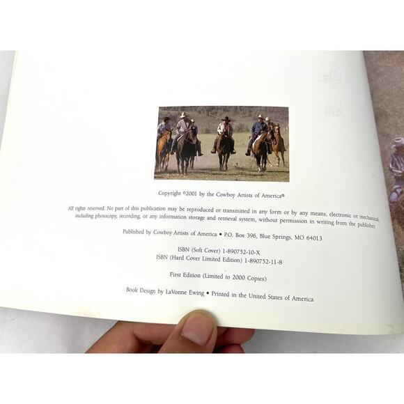 Cowboy Artists of America Paperback 36th Phoenix Art Museum 2001 First Edition - Picture 3 of 11
